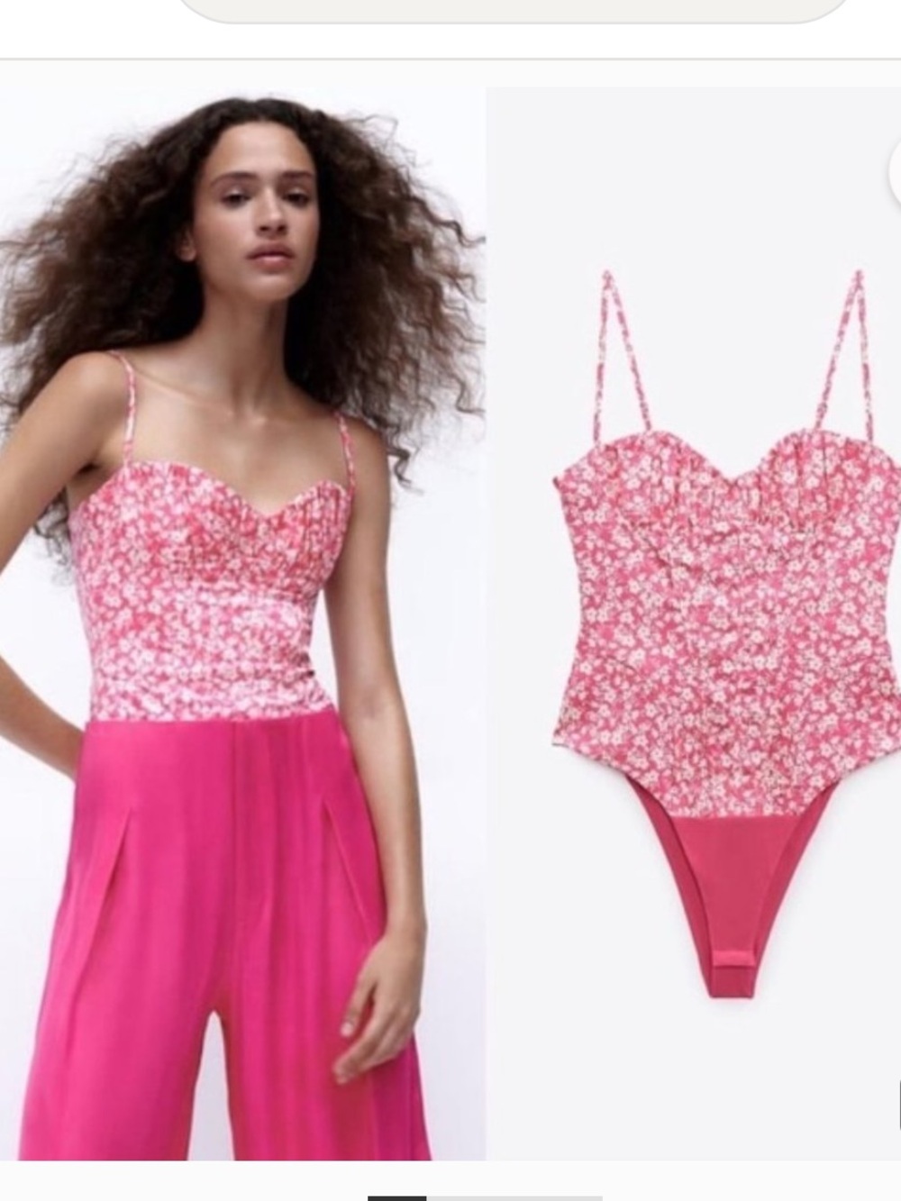 NWT Zara Floral Body Suit
